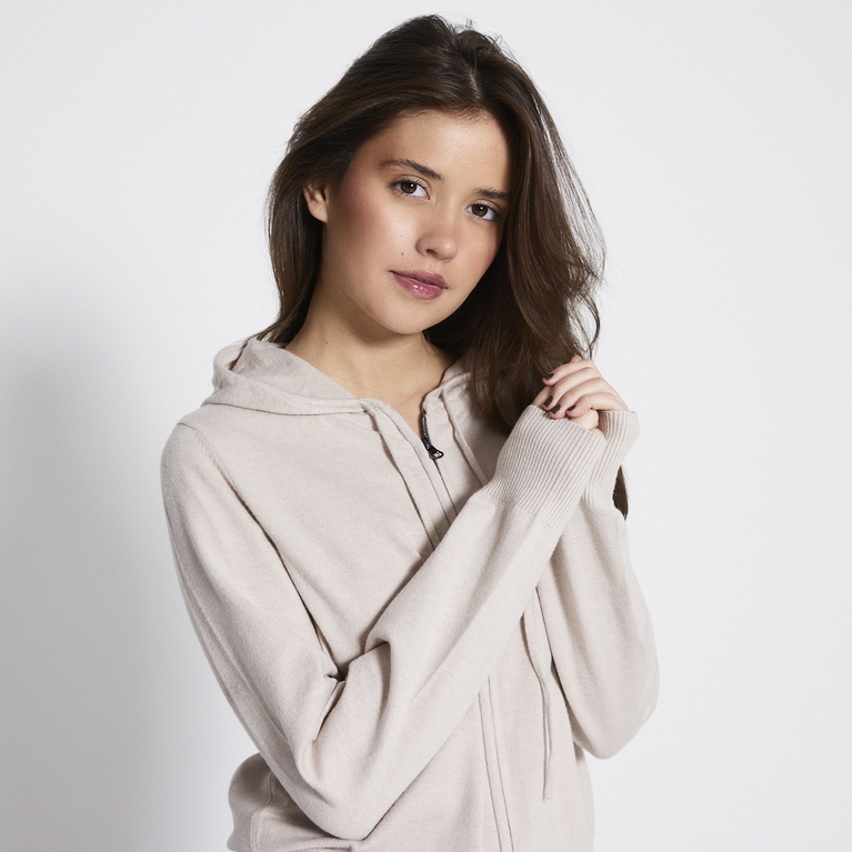 Knit zip hoodie "Jennifer"